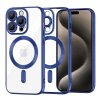 Husa MagSafe pentru Apple iPhone 15 Pro Max, Techsuit, Luxury Crystal, Albastra