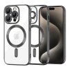 Husa MagSafe pentru Apple iPhone 15 Pro Max, Techsuit, Luxury Crystal, Neagra