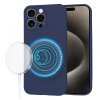 Husa MagSafe pentru Apple iPhone 15 Pro Max, Techsuit, SoftFlex, Bleumarin