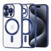 Husa MagSafe pentru Apple iPhone 15 Pro, Techsuit, Luxury Crystal, Albastra