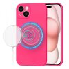 Husa MagSafe pentru Apple iPhone 15, Techsuit, SoftFlex, Roz Inchis