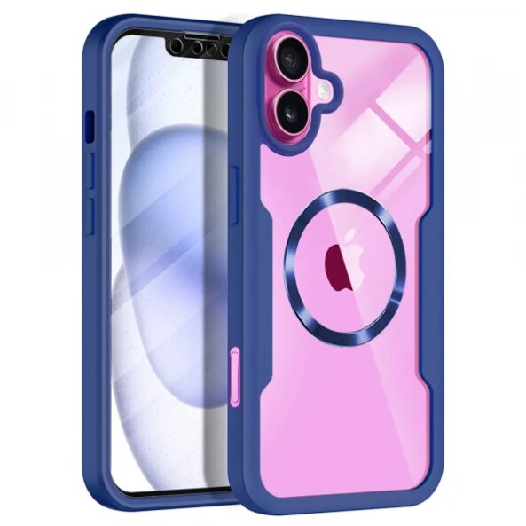 Husa MagSafe pentru Apple iPhone 16 Plus, Techsuit, ColorVerse 360, Albastra