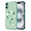 Husa MagSafe pentru Apple iPhone 16 Plus, Techsuit, Luxury Glitter, Verde Deschis
