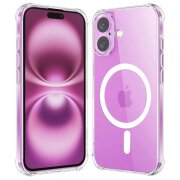 Husa MagSafe pentru Apple iPhone 16 Plus, Techsuit, Shockproof, Transparenta