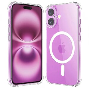Husa MagSafe pentru Apple iPhone 16 Plus, Techsuit, Shockproof, Transparenta