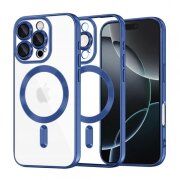 Husa MagSafe pentru Apple iPhone 16 Pro, Techsuit, Luxury Crystal, Albastra