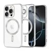Husa MagSafe pentru Apple iPhone 16 Pro, Techsuit, Luxury Crystal, Argintie