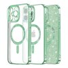Husa MagSafe pentru Apple iPhone 16 Pro, Techsuit, Luxury Glitter, Verde Deschis