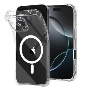 Husa MagSafe pentru Apple iPhone 16 Pro, Techsuit, Shockproof, Transparenta