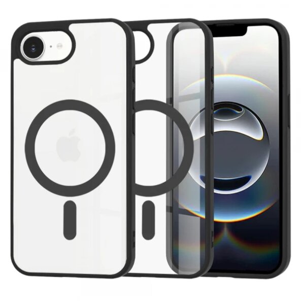 Husa MagSafe pentru Apple iPhone 16e, Techsuit, Pro, Neagra