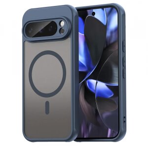 Husa MagSafe pentru Google Pixel 9 Pro, Techsuit, HaloFrost II, Bleumarin