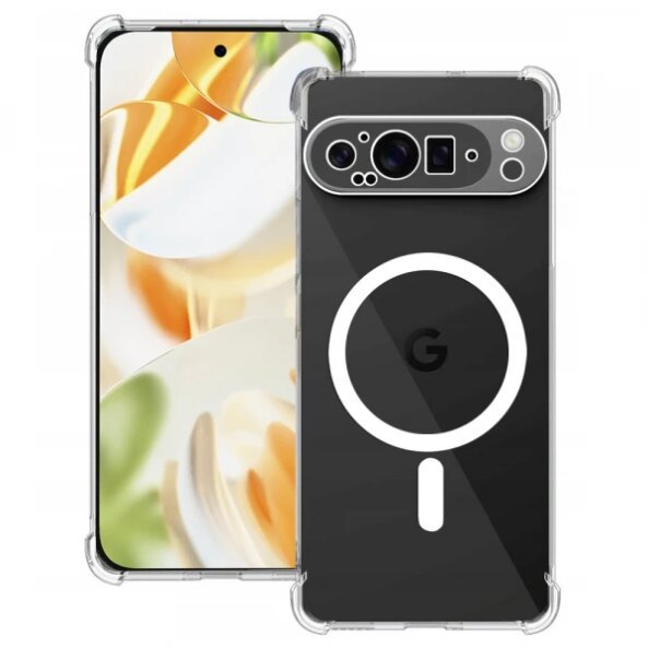 Husa MagSafe pentru Google Pixel 9 Pro, Techsuit, Shockproof, Transparenta