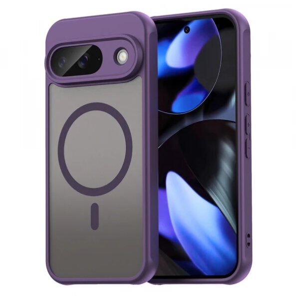 Husa MagSafe pentru Google Pixel 9, Techsuit, HaloFrost II, Mov