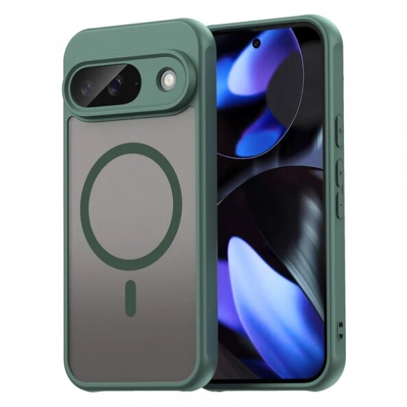 Husa MagSafe pentru Google Pixel 9, Techsuit, HaloFrost II, Verde