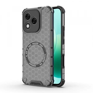 Husa MagSafe pentru Honor 400 Lite, Techsuit, HoneyComb Shield, Neagra