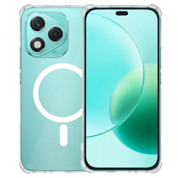 Husa MagSafe pentru Honor 400 Lite, Techsuit, Shockproof, Transparenta