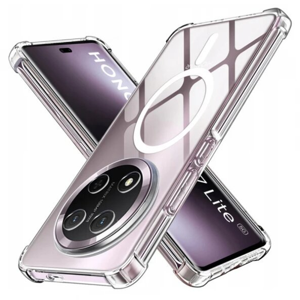 Husa MagSafe pentru Honor X9c / Magic7 Lite, Techsuit, Shockproof, Transparenta
