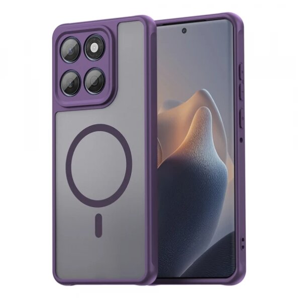 Husa MagSafe pentru Motorola Edge 60 Fusion / Edge 60, Techsuit, HaloFrost II, Mov