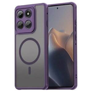 Husa MagSafe pentru Motorola Edge 60 Pro, Techsuit, HaloFrost II, Mov