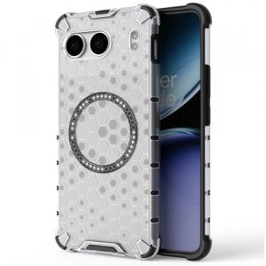 Husa MagSafe pentru OnePlus Nord 4, Techsuit, HoneyComb Shield, Alba