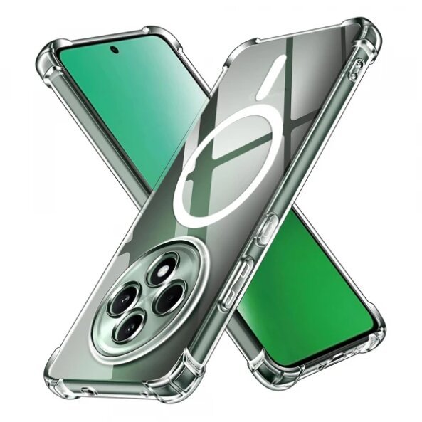 Husa MagSafe pentru Oppo Reno12 FS 5G / Reno12 FS 4G / Reno12 F 4G / Reno12 F, Techsuit, Shockproof, Transparenta