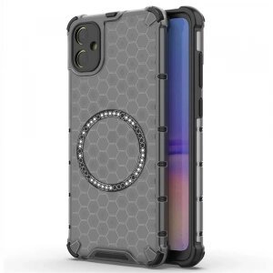 Husa MagSafe pentru Samsung Galaxy A05 A055, Techsuit, HoneyComb Shield, Neagra