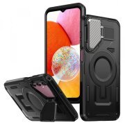 Husa MagSafe pentru Samsung Galaxy A14 A145 / A14 5G A146, Techsuit, CamVault, Neagra