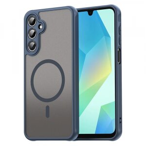 Husa MagSafe pentru Samsung Galaxy A16 5G A166 / A16 4G A165, Techsuit, HaloFrost II, Bleumarin