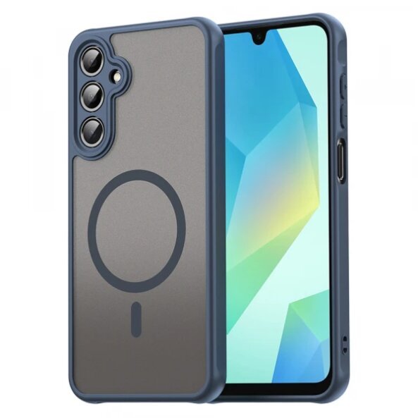 Husa MagSafe pentru Samsung Galaxy A16 5G A166 / A16 4G A165, Techsuit, HaloFrost II, Bleumarin