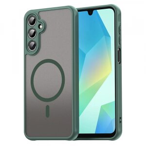 Husa MagSafe pentru Samsung Galaxy A16 5G A166 / A16 4G A165, Techsuit, HaloFrost II, Verde