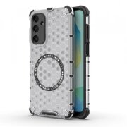 Husa MagSafe pentru Samsung Galaxy A16 5G A166 / A16 4G A165, Techsuit, HoneyComb Shield, Alba