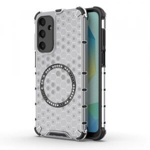 Husa MagSafe pentru Samsung Galaxy A16 5G A166 / A16 4G A165, Techsuit, HoneyComb Shield, Alba