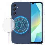 Husa MagSafe pentru Samsung Galaxy A16 5G A166 / A16 4G A165, Techsuit, SoftFlex, Bleumarin