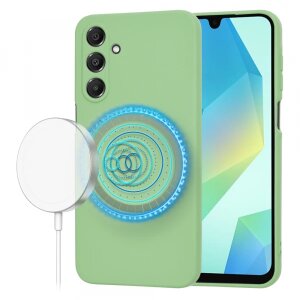 Husa MagSafe pentru Samsung Galaxy A16 5G A166 / A16 4G A165, Techsuit, SoftFlex, Verde