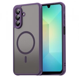 Husa MagSafe pentru Samsung Galaxy A26 A266, Techsuit, HaloFrost II, Mov