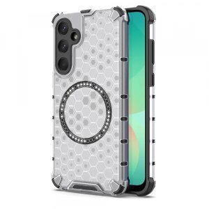 Husa MagSafe pentru Samsung Galaxy A26 A266, Techsuit, HoneyComb Shield, Alba
