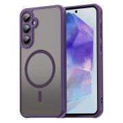 Husa MagSafe pentru Samsung Galaxy A35 5G A356, Techsuit, HaloFrost II, Mov