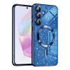 Husa MagSafe pentru Samsung Galaxy A35 5G A356, Techsuit, Luxury Glitter, Albastra