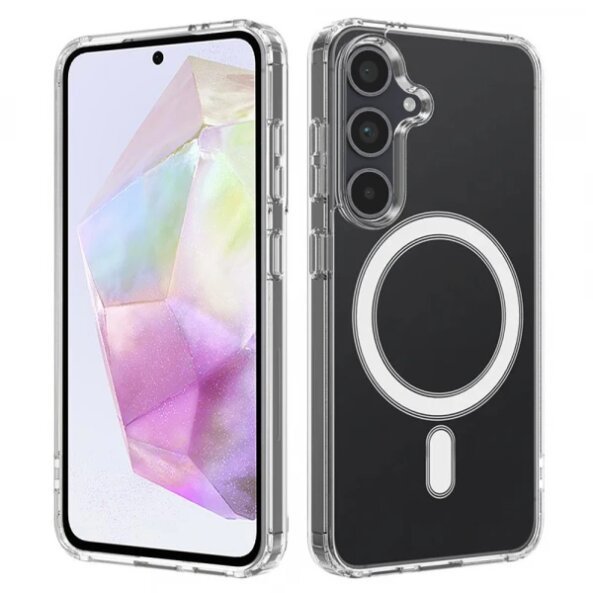 Husa MagSafe pentru Samsung Galaxy A35 5G A356, Techsuit, Pro, Transparenta