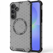 Husa MagSafe pentru Samsung Galaxy A36 A366, Techsuit, HoneyComb Shield, Neagra