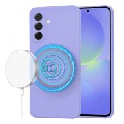 Husa MagSafe pentru Samsung Galaxy A36 A366, Techsuit, SoftFlex, Mov Deschis