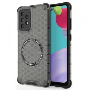 Husa MagSafe pentru Samsung Galaxy A52s 5G A528 / A52 5G A526 / A52 A525, Techsuit, HoneyComb Shield, Neagra