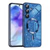 Husa MagSafe pentru Samsung Galaxy A55 5G A556, Techsuit, Luxury Glitter, Albastra