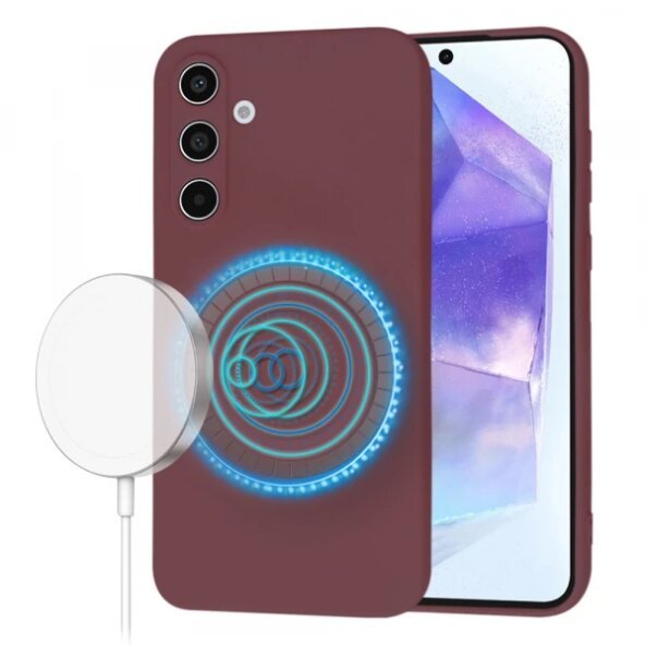 Husa MagSafe pentru Samsung Galaxy A55 5G A556, Techsuit, SoftFlex, Visinie