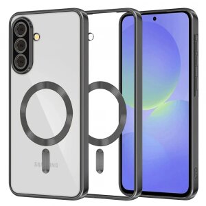 Husa MagSafe pentru Samsung Galaxy A56 A566 / A36 A366, Techsuit, Luxury Crystal, Neagra