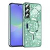 Husa MagSafe pentru Samsung Galaxy A56 A566 / A36 A366, Techsuit, Luxury Glitter, Verde Deschis