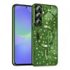 Husa MagSafe pentru Samsung Galaxy A56 A566 / A36 A366, Techsuit, Luxury Glitter, Verde Inchis