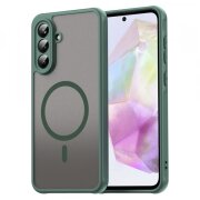 Husa MagSafe pentru Samsung Galaxy A56 A566, Techsuit, HaloFrost II, Verde