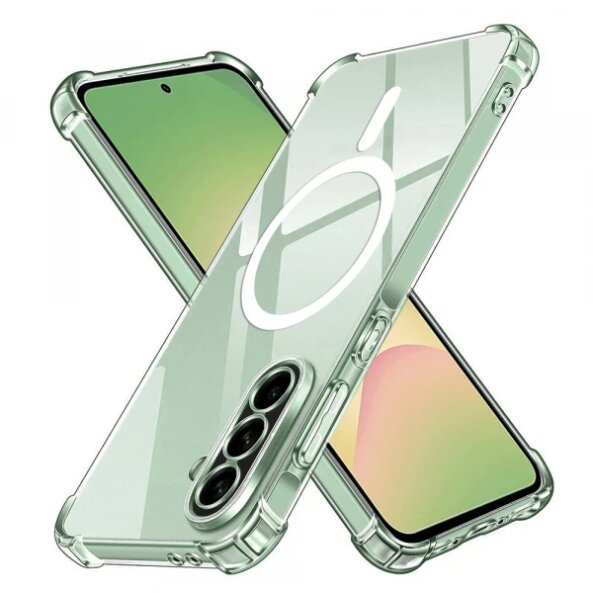 Husa MagSafe pentru Samsung Galaxy A56 A566, Techsuit, Shockproof, Transparenta