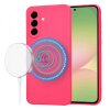 Husa MagSafe pentru Samsung Galaxy A56 A566, Techsuit, SoftFlex, Roz Inchis